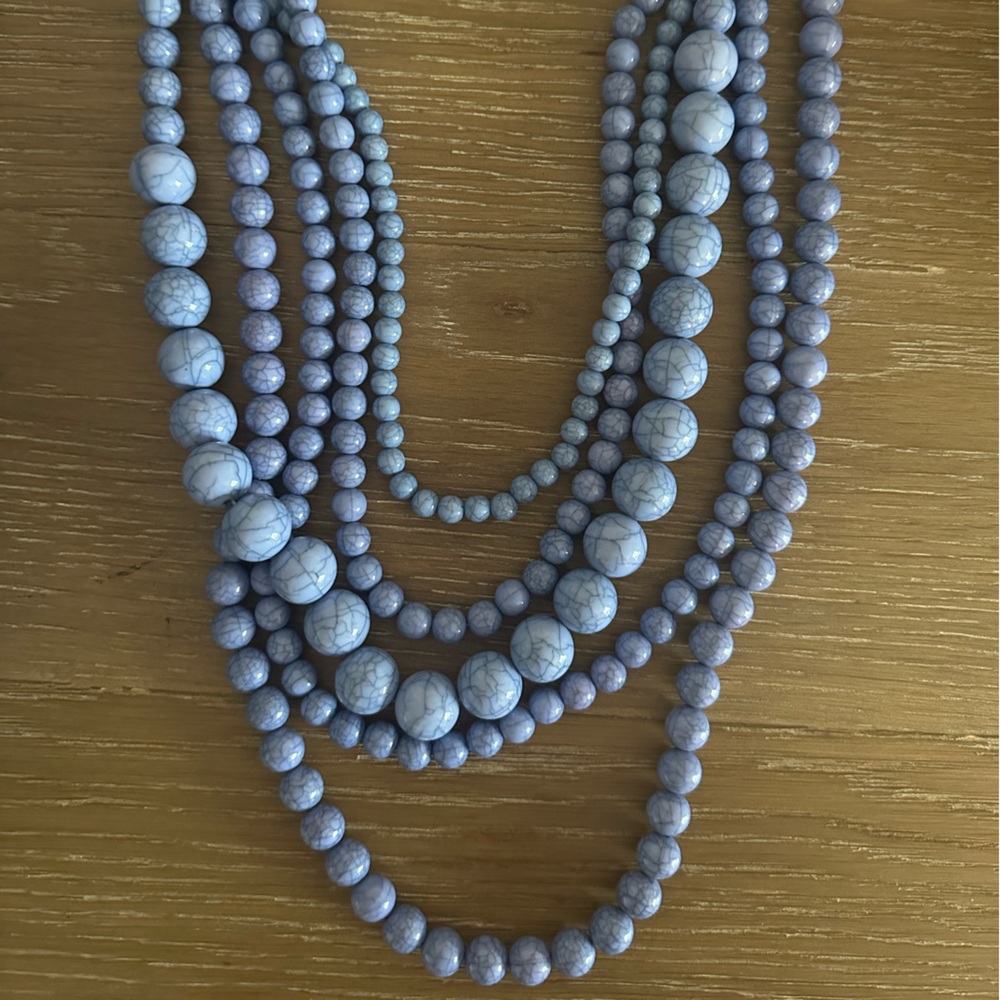 Beaded Statement Necklace - image 2